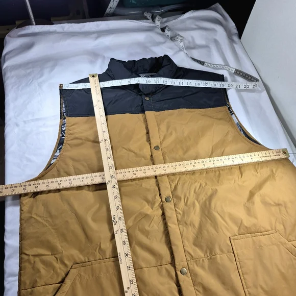 NWT Troll Co. Men's Redford Snap-Front Graphic Lined Vest Black/Saddle 3XL Moto - Picture 7 of 12